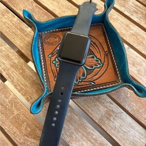 Black Apple Watch Series 3/ 38mm with Black Band